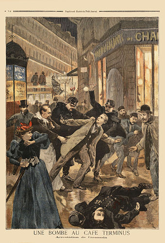 Emile Henry's attentat at the Cafe Terminus, 1894.