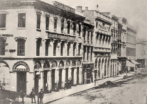 Parrott Building, San Francisco, 1850s, site of the first strike in San Francisco and the first strike by Chinese immigrants.