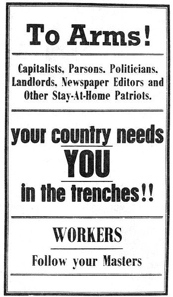 Today in Labor History August 17, 1918: 95 Wobblies were sent to prison for up to 20 years for resisting the war